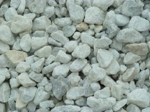 Marmor unbehandelt 80 - 120 - gebrochen, kantig, Farbe: weiß, kristall (sehr schön in Verbindung mit Alpensteinen für Gabionen) - 